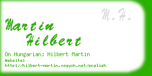 martin hilbert business card